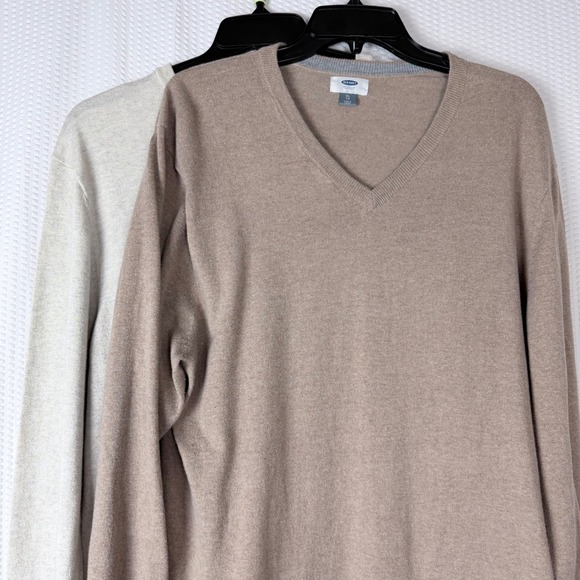 Old Navy Sweaters - OLD NAVY Women Soft Sweater Beige Tan Long Sleeve Casual Pullover Top XL Bundle